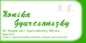 monika gyurcsanszky business card
